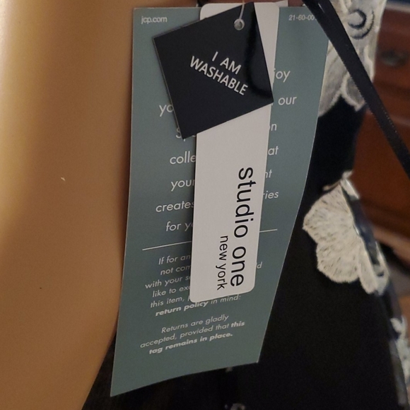 NWT Size 6 Studio New York Black & Ivy Lace Dress - Picture 7 of 9